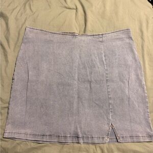 Classic Light Denim Mini Skirt
